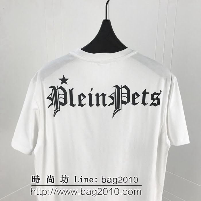 pp 19ss早春 燙鑽小熊短袖 大幅度進口奧鑽燙鑽工藝 定制絲光棉  ydi2541